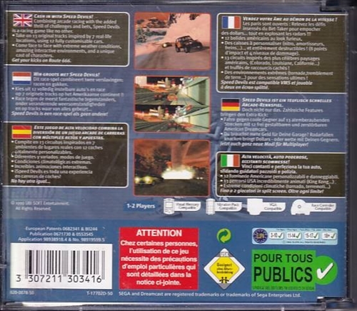 Speed Devils - Dreamcast (B Grade) (Genbrug)